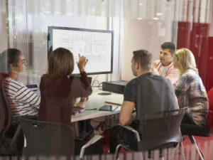 huddle spaces - video conferencing collaboratively